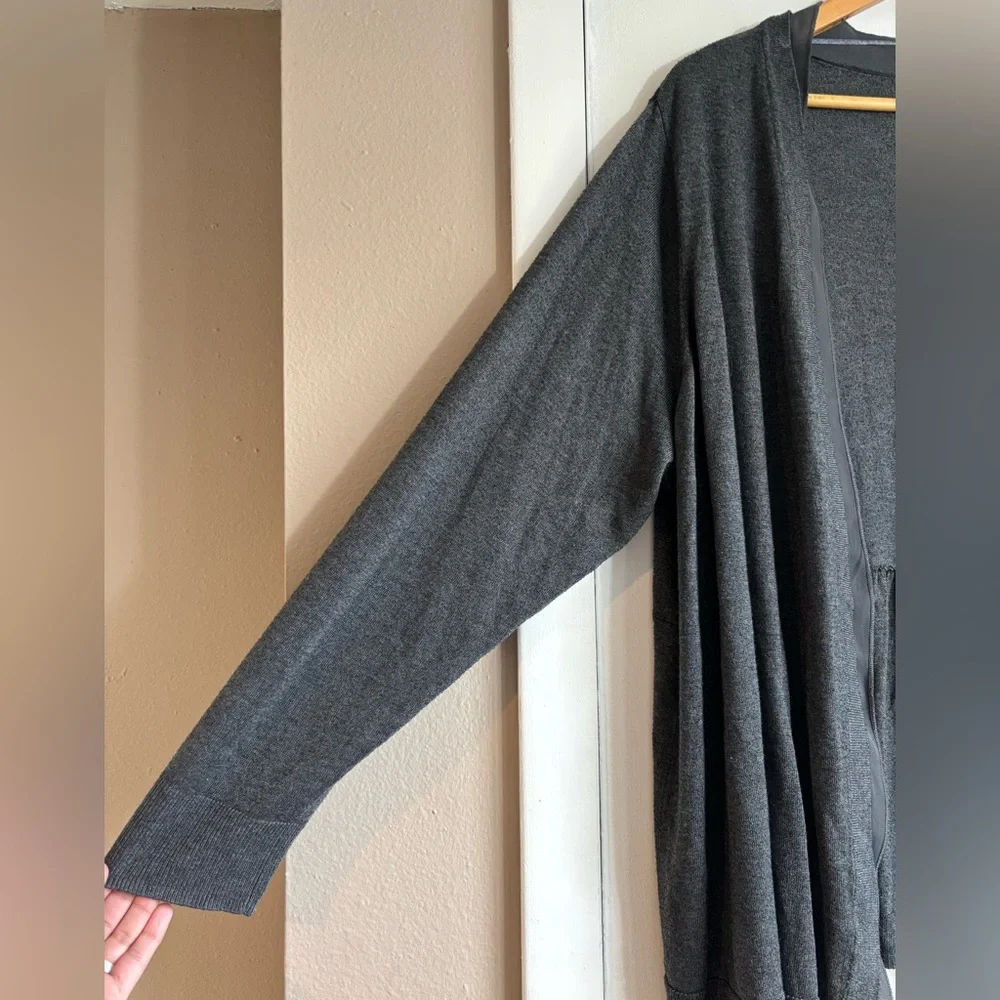 Apt. 9 Women's Charcoal Open Cardigan - Picture 3 of 6